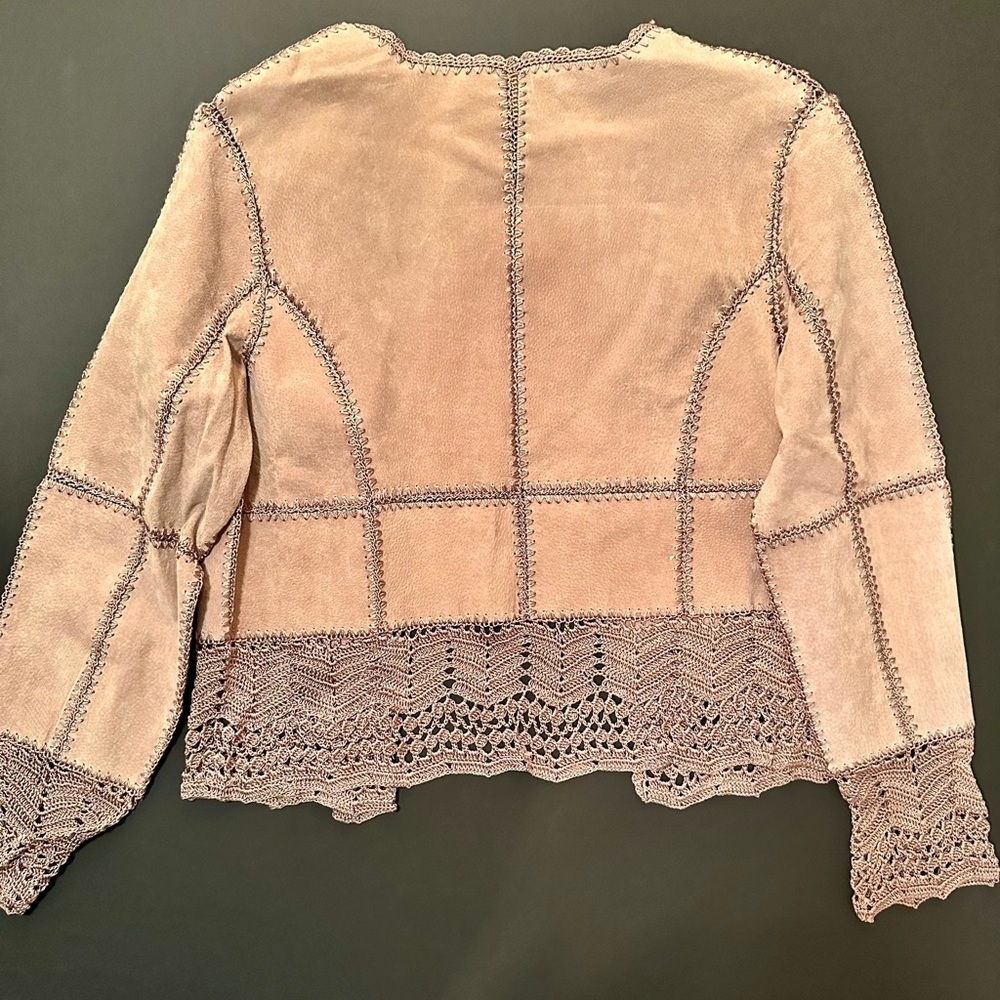 Scully leather and crochet western blazer - Picture 5 of 8